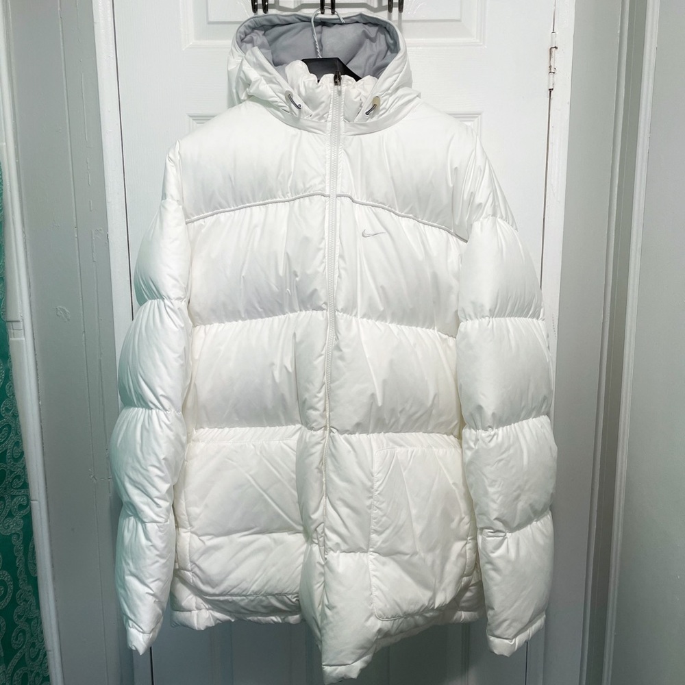 Nike White Puffer Jacket
